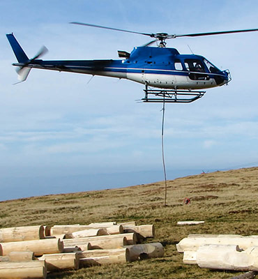 Indianapolis Helicopter Log Lift