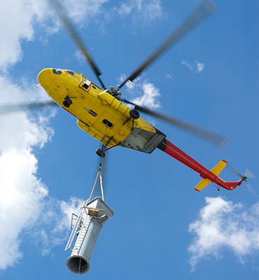 Indianapolis Helicopter Cell Tower Lift