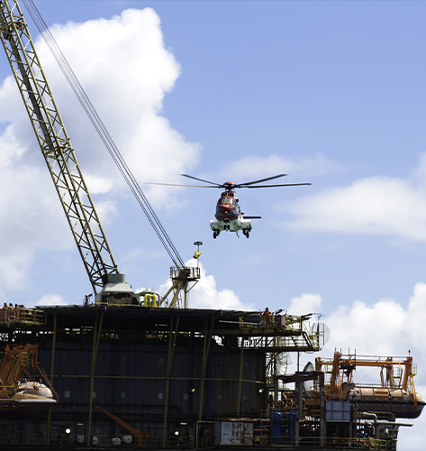 Indianapolis Helicopter Oil Rig